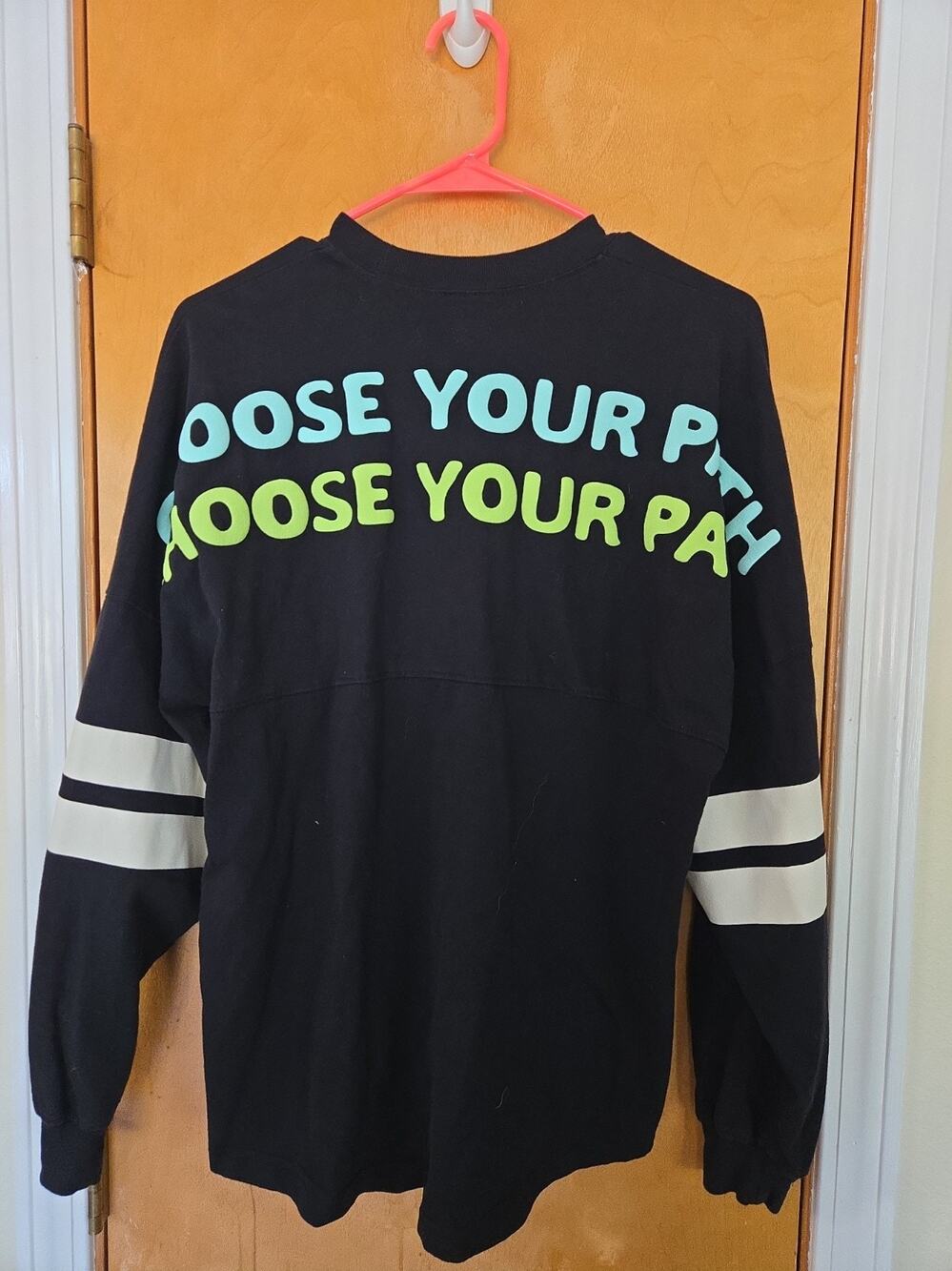 Disney Star Wars Mandalorian Grogu Spirit Jersey Choose Your Path Sz S Excellent